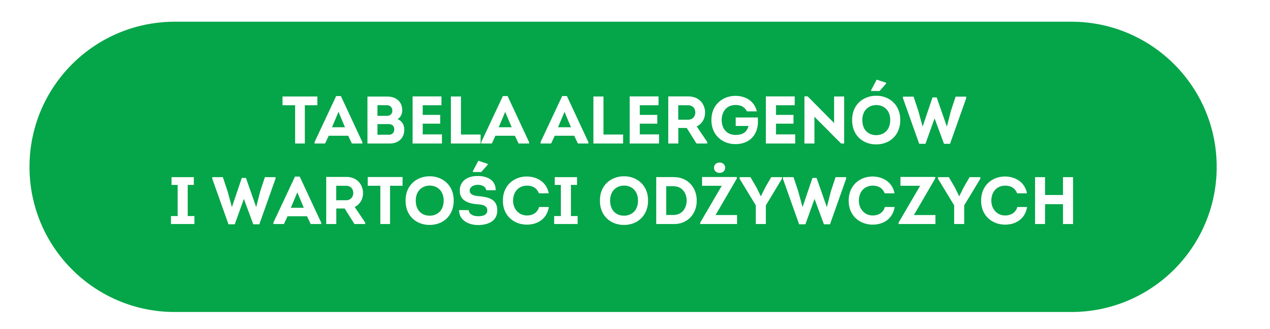 Zielony przycisk prowadzący do tabeli wartości odżywczych i alergenów